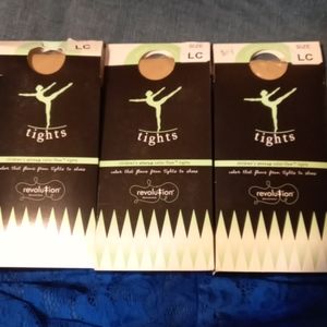 Girls tan stirrup tights, Large Child NWT